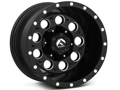 Fuel Wheels Revolver Matte Black Milled Wheel; 15x10; -43mm Offset (84-01 Jeep Cherokee XJ)