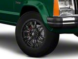 Fuel Wheels Sledge Gloss Black Milled Wheel; 17x9; 1mm Offset (84-01 Jeep Cherokee XJ)