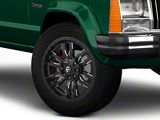 Fuel Wheels Sledge Gloss Black Milled Wheel; 18x9; 1mm Offset (84-01 Jeep Cherokee XJ)