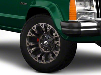 Fuel Wheels Vapor Matte Black Double Dark Tint Wheel; 18x9; 1mm Offset (84-01 Jeep Cherokee XJ)