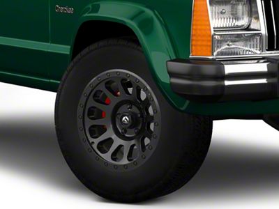 Fuel Wheels Vector Matte Black Wheel; 16x8; 20mm Offset (84-01 Jeep Cherokee XJ)