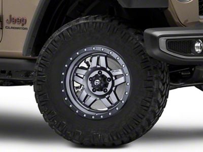 Fuel Wheels Anza Matte GunMetal Wheel; 17x8.5; -6mm Offset (20-25 Jeep Gladiator JT)