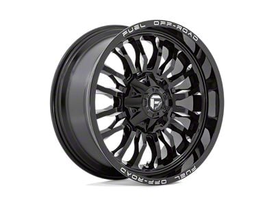 Fuel Wheels Arc Gloss Black Milled Wheel; 20x10; -18mm Offset (20-25 Jeep Gladiator JT)