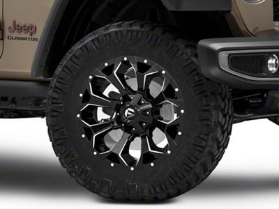 Fuel Wheels Assault Gloss Black Milled Wheel; 20x9; 1mm Offset (20-25 Jeep Gladiator JT)