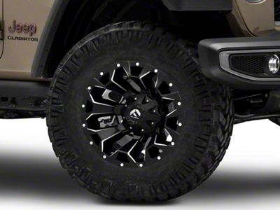 Fuel Wheels Assault Satin Black Machined Wheel; 18x9; -12mm Offset (20-25 Jeep Gladiator JT)