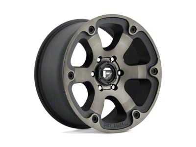 Fuel Wheels Beast Matte Black Double Dark Tint Wheel; 17x10; -18mm Offset (20-25 Jeep Gladiator JT)