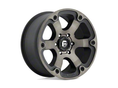 Fuel Wheels Beast Matte Black Double Dark Tint Wheel; 20x10; -18mm Offset (20-25 Jeep Gladiator JT)