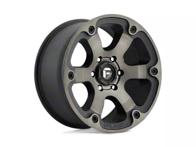 Fuel Wheels Beast Matte Black Double Dark Tint Wheel; 20x12; -44mm Offset (20-25 Jeep Gladiator JT)
