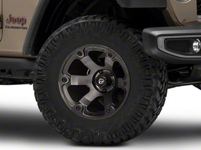 Fuel Wheels Beast Matte Black Double Dark Tint Wheel; 17x9; -12mm Offset (20-25 Jeep Gladiator JT)