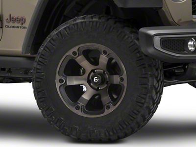Fuel Wheels Beast Matte Black Machined Wheel; 18x9; -12mm Offset (20-25 Jeep Gladiator JT)