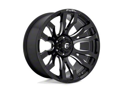 Fuel Wheels Blitz Gloss Black Milled Wheel; 17x9; -12mm Offset (20-25 Jeep Gladiator JT)