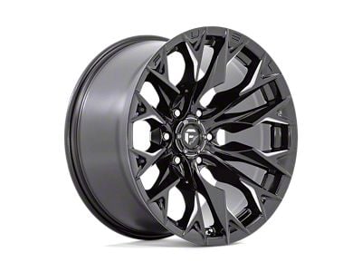 Fuel Wheels Flame Gloss Black Milled Wheel; 20x9; 1mm Offset (20-25 Jeep Gladiator JT)