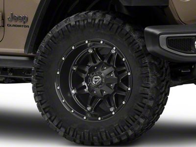 Fuel Wheels Hostage Matte Black Wheel; 20x12; -44mm Offset (20-25 Jeep Gladiator JT)