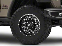 Fuel Wheels Lethal Matte Black Milled Wheel; 17x9; -12mm Offset (20-25 Jeep Gladiator JT)