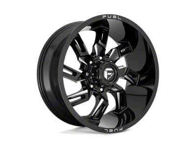 Fuel Wheels Lockdown Gloss Black Milled Wheel; 22x10; -18mm Offset (20-25 Jeep Gladiator JT)