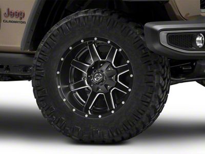 Fuel Wheels Maverick Matte Black Milled Wheel; 18x9; -12mm Offset (20-25 Jeep Gladiator JT)