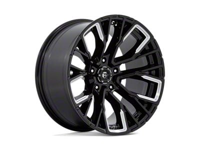 Fuel Wheels Rebar Gloss Black Milled Wheel; 20x10; -18mm Offset (20-25 Jeep Gladiator JT)