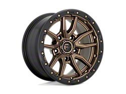 Fuel Wheels Rebel Matte Bronze with Black Bead Ring Wheel; 17x9; -12mm Offset (20-25 Jeep Gladiator JT)