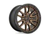 Fuel Wheels Rebel Matte Bronze with Black Bead Ring Wheel; 17x9; 1mm Offset (20-25 Jeep Gladiator JT)