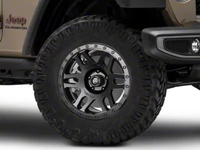 Fuel Wheels Recoil Matte Black Wheel; 18x9; 1mm Offset (20-25 Jeep Gladiator JT)