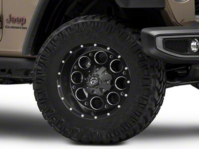Fuel Wheels Revolver Matte Black Milled Wheel; 18x9; -12mm Offset (20-25 Jeep Gladiator JT)