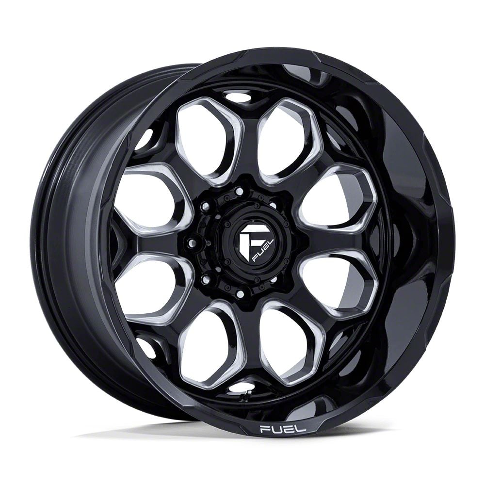 Fuel Wheels Jeep Gladiator Scepter Gloss Black Milled Wheel; 22x12 ...