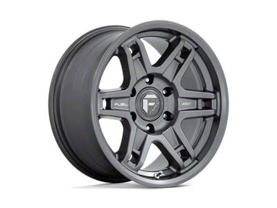 Fuel Wheels Slayer Matte Gunmetal Wheel; 17x9; -38mm Offset (20-25 Jeep Gladiator JT)