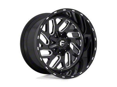 Fuel Wheels Triton Gloss Black Milled Wheel; 26x12; -44mm Offset (20-25 Jeep Gladiator JT)