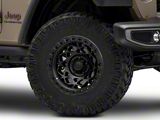 Fuel Wheels Unit Matte Black with Matte Black Ring Wheel; 17x9; -12mm Offset (20-26 Jeep Gladiator JT)
