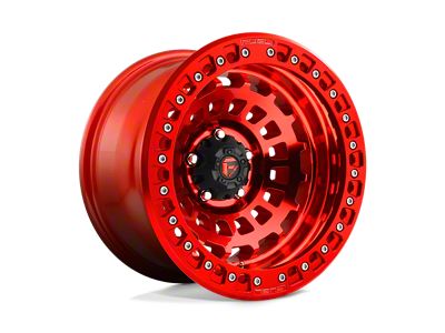 Fuel Wheels Zephyr Beadlock Candy Red Wheel; 17x9; -38mm Offset (20-25 Jeep Gladiator JT)