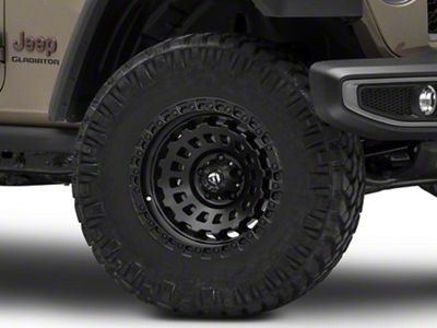 Fuel Wheels Zephyr Matte Black Wheel; 17x9; -12mm Offset (20-25 Jeep Gladiator JT)