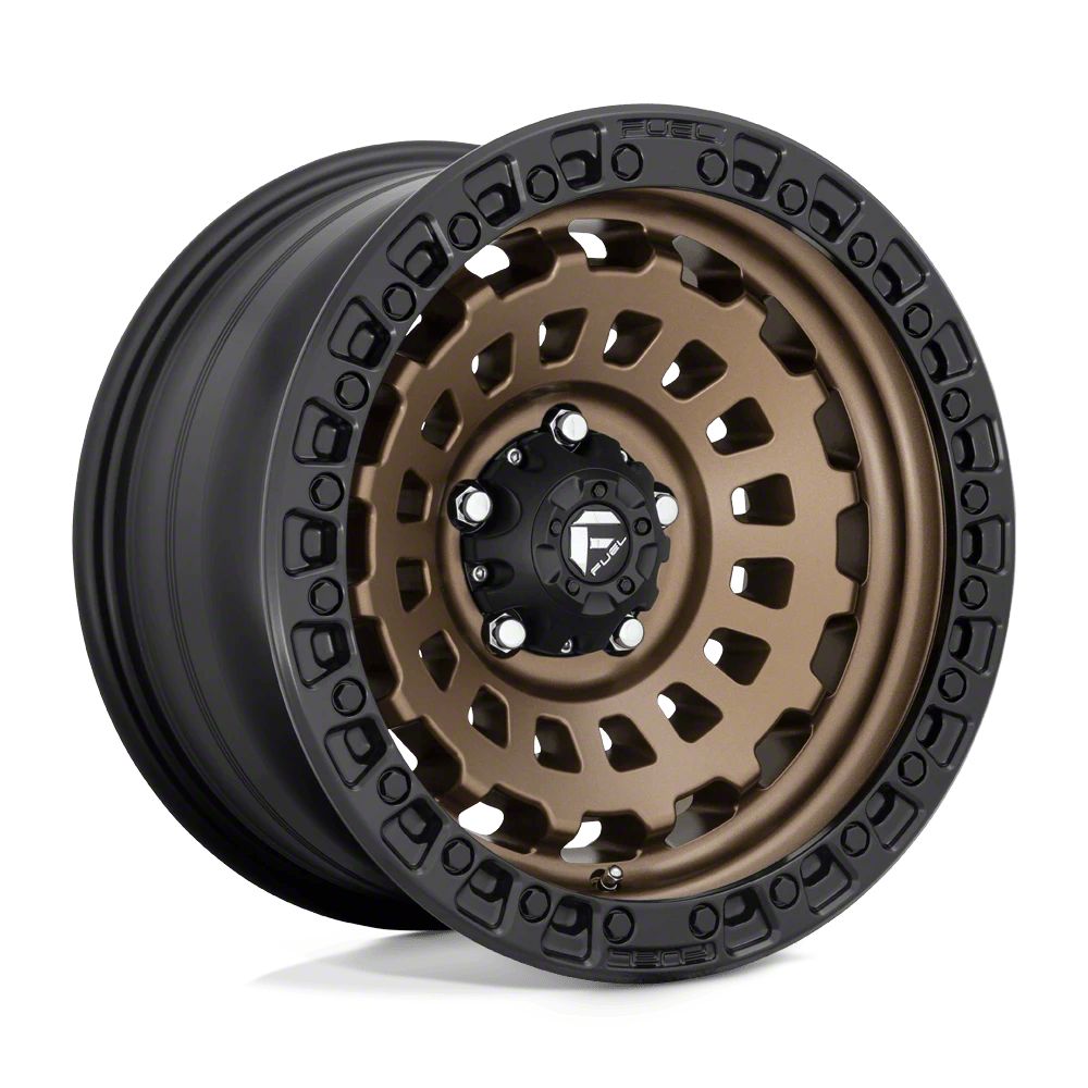 Fuel Wheels Jeep Gladiator Zephyr Matte Bronze with Black Bead Ring