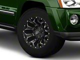 Fuel Wheels Assault Matte Black Machined Wheel; 17x9; -12mm Offset (05-10 Jeep Grand Cherokee WK, Excluding SRT8)