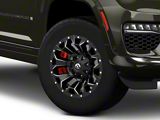 Fuel Wheels Assault Satin Black Machined Wheel; 18x9; -12mm Offset (22-25 Jeep Grand Cherokee WL)