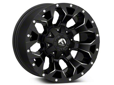Fuel Wheels Assault Satin Black Milled Wheel; 20x12; -43mm Offset (93-98 Jeep Grand Cherokee ZJ)