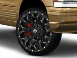 Fuel Wheels Assault Satin Black Milled Wheel; 22x12; -44mm Offset (93-98 Jeep Grand Cherokee ZJ)