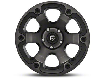 Fuel Wheels Beast Matte Black Double Dark Tint Wheel; 17x9; -12mm Offset (05-10 Jeep Grand Cherokee WK, Excluding SRT8)