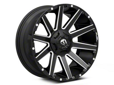 Fuel Wheels Contra Matte Black Milled Wheel; 20x9; 1mm Offset (22-25 Jeep Grand Cherokee WL)