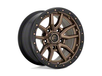 Fuel Wheels Rebel Matte Bronze with Black Bead Ring Wheel; 17x9; -12mm Offset (99-04 Jeep Grand Cherokee WJ)