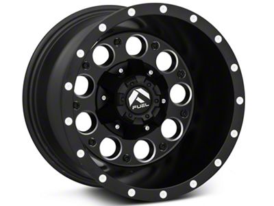 Fuel Wheels Revolver Matte Black Milled Wheel; 15x10; -43mm Offset (93-98 Jeep Grand Cherokee ZJ)