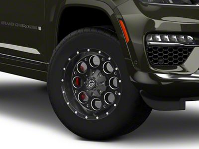 Fuel Wheels Revolver Matte Black Milled Wheel; 18x9; -12mm Offset (22-25 Jeep Grand Cherokee WL)