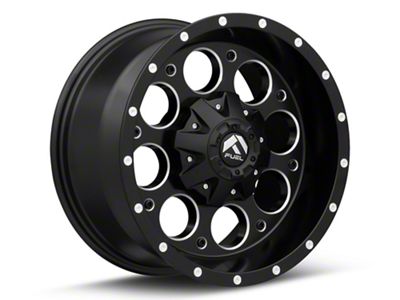 Fuel Wheels Revolver Matte Black Milled Wheel; 17x9; -12mm Offset (99-04 Jeep Grand Cherokee WJ)