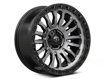 Fuel Wheels Rincon Matte Gunmetal with Black Ring Wheel; 18x9; -12mm Offset (22-25 Jeep Grand Cherokee WL)