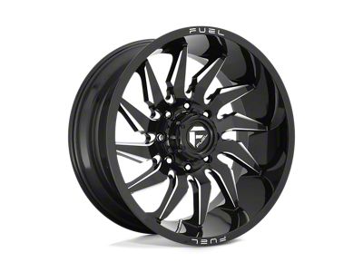 Fuel Wheels Saber Gloss Black Milled Wheel; 22x10; -18mm Offset (22-25 Jeep Grand Cherokee WL)