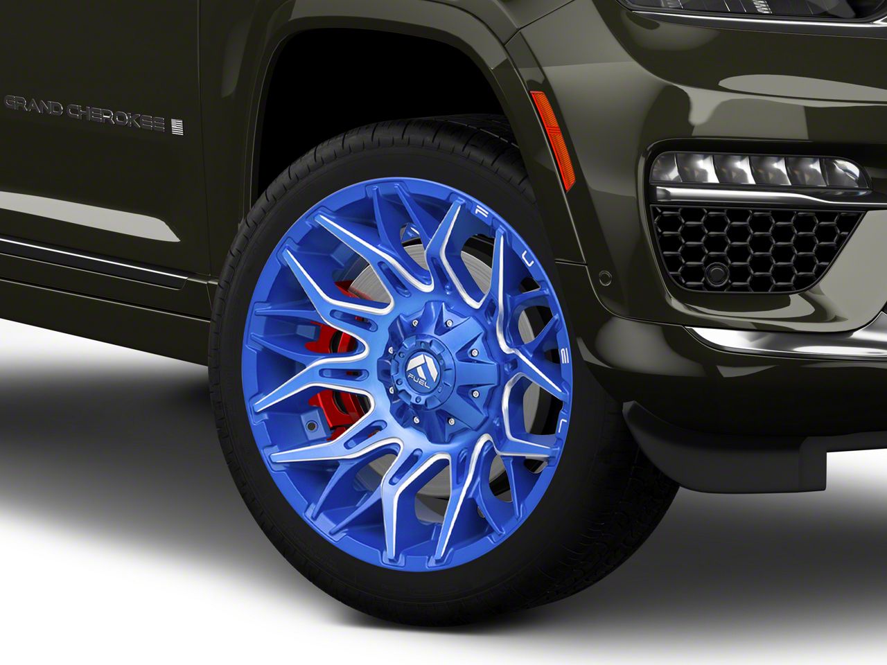 Fuel Wheels Jeep Grand Cherokee Twitch Anodized Blue Milled Wheel ...