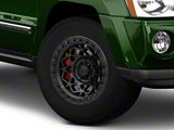 Fuel Wheels Unit Matte Black with Matte Black Ring Wheel; 17x9; -12mm Offset (05-10 Jeep Grand Cherokee WK, Excluding SRT8)
