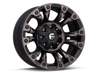 Fuel Wheels Vapor Matte Black Machined Wheel; 20x10; -18mm Offset (93-98 Jeep Grand Cherokee ZJ)