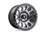 Fuel Wheels Vector Matte Gunmetal with Black Bead Ring Wheel; 17x9; -12mm Offset (99-04 Jeep Grand Cherokee WJ)