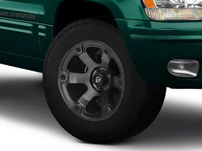 Fuel Wheels Beast Matte Black Double Dark Tint Wheel; 17x9; -12mm Offset (99-04 Jeep Grand Cherokee WJ)