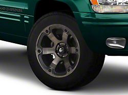 Fuel Wheels Beast Matte Black Machined Wheel; 18x9; -12mm Offset (99-04 Jeep Grand Cherokee WJ)